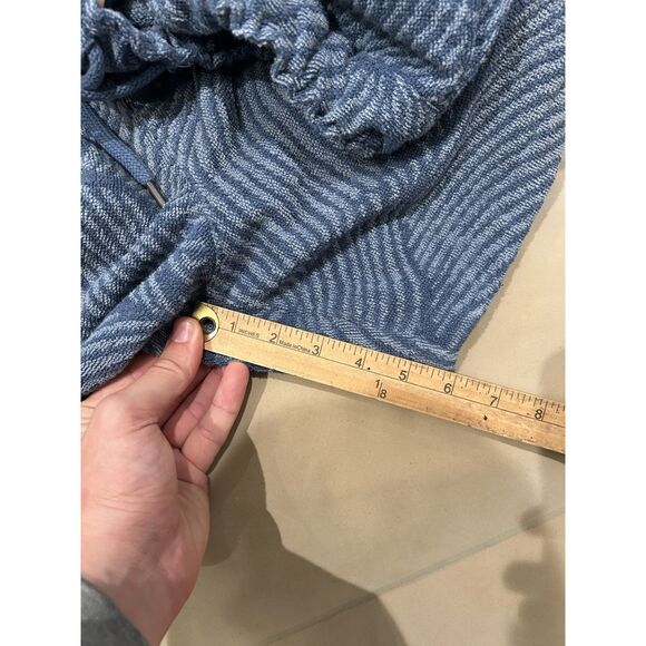 OAS Mens XL Blue Terry Cloth Shorts Floral Hawaiian - Picture 4 of 7